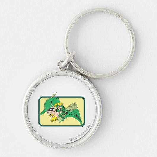 Green Arrow Head Shot Sleutelhanger (Voorkant)