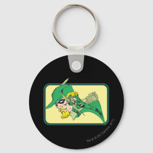 Green Arrow Head Shot Sleutelhanger