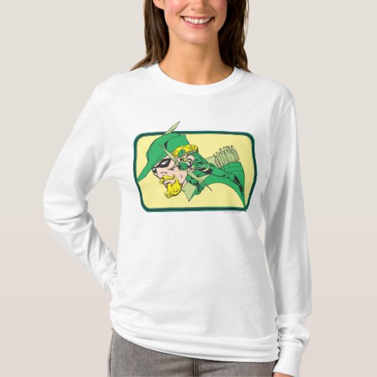 Green Arrow Head Shot T-shirt (Voorkant)