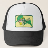 Green Arrow Head Shot Trucker Pet (Voorkant)