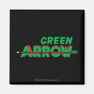 Green Arrow Logo 2 Magneet