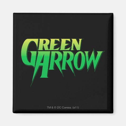Green Arrow Logo 3 Magneet (Voorkant)