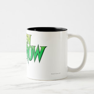 Green Arrow Logo 3 Tweekleurige Koffiemok