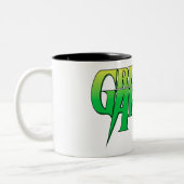 Green Arrow Logo 3 Tweekleurige Koffiemok (Links)
