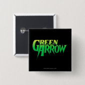 Green Arrow Logo 3 Vierkante Button 5,1 Cm (Voorkant /achterkant)