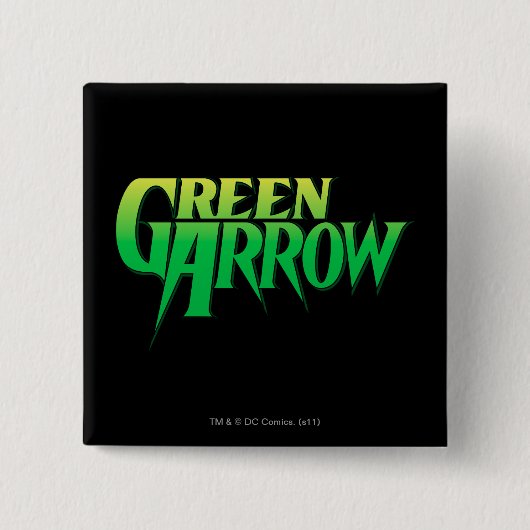 Green Arrow Logo 3 Vierkante Button 5,1 Cm (Voorkant)