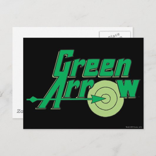 Green Arrow Logo Briefkaart (Voorkant / Achterkant)