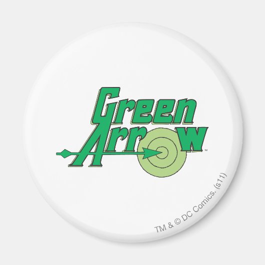 Green Arrow Logo Magneet (Voorkant)