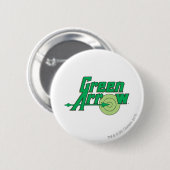 Green Arrow Logo Ronde Button 5,7 Cm (Voorkant /achterkant)