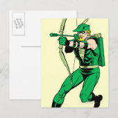 Green Arrow Shooting Arrow Briefkaart (Voorkant / Achterkant)