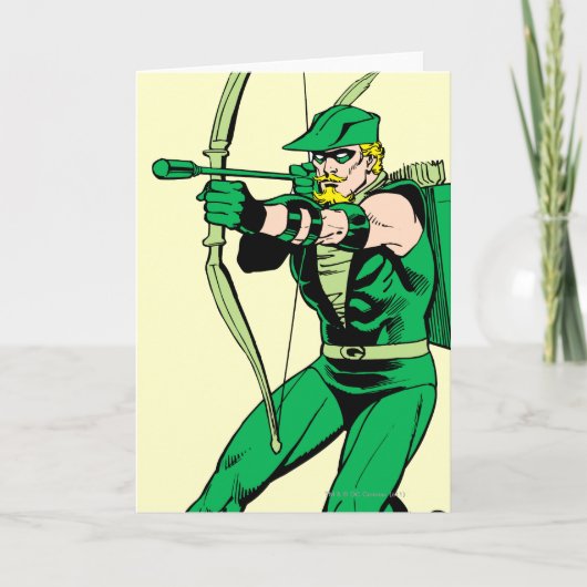 Green Arrow Shooting Arrow Kaart (Voorkant)