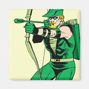 Green Arrow Shooting Arrow Magneet