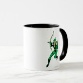 Green Arrow Shooting Arrow Mok (Voorkant rechts)