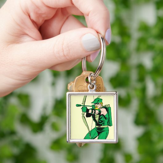 Green Arrow Shooting Arrow Sleutelhanger (Hand)