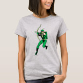 Green Arrow Shooting Arrow T-shirt (Voorkant)