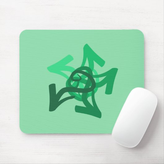 Green Arrows Mousepad Muismat (Met muis)