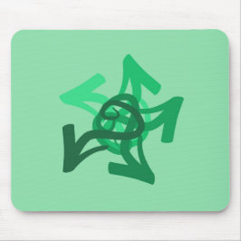 Green Arrows Mousepad Muismat