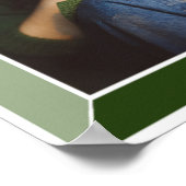 Green Art Deco 30th Birthday Foto Poster (Hoek)