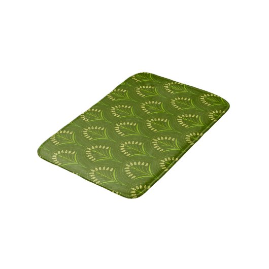 Green Art Deco Badmat (Gekanteld)