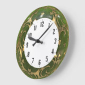 Green art deco grote klok (Hoek)