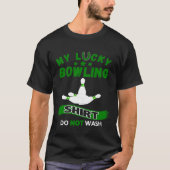 Green Art Graphics My Lucky Bowlin St Patricks Day T-shirt (Voorkant)