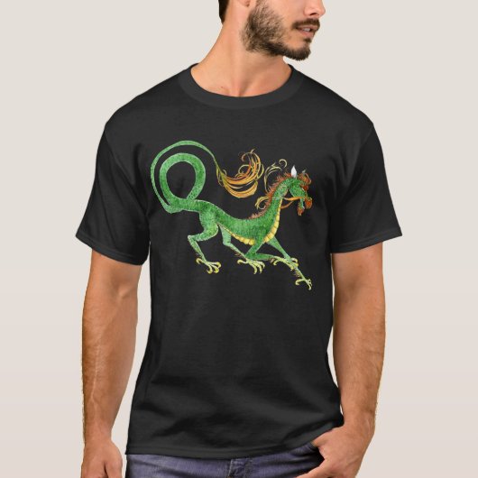 Green Asian Dragon shirt (Voorkant)