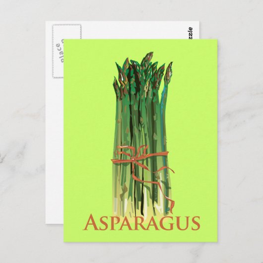 Green Asparagus Briefkaart (Voorkant / Achterkant)