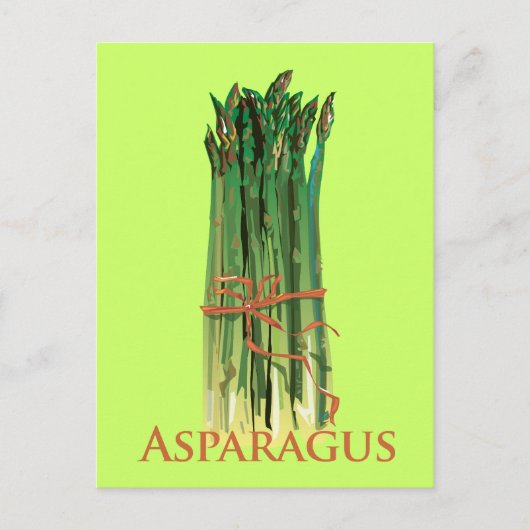 Green Asparagus Briefkaart (Voorkant)