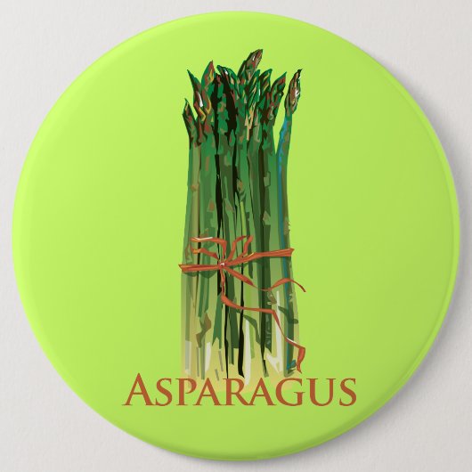 Green Asparagus Ronde Button 6,0 Cm (Voorkant)