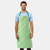 Green Asparagus Spears Vegetable Garden Veggie Veg Schort (Gedragen)