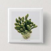 Green Asparagus Vierkante Button 5,1 Cm (Voorkant)
