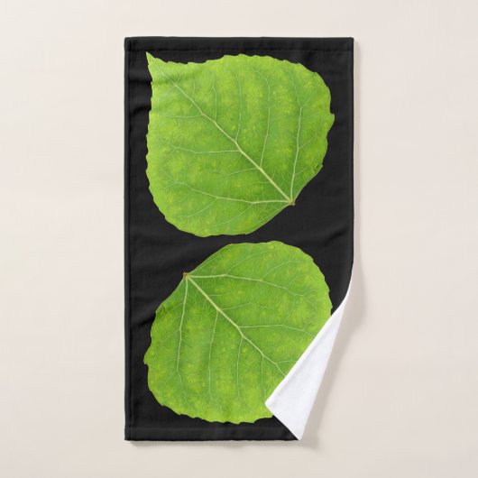 Green Aspen Leaf #11 Bad Handdoek (Handdoek)