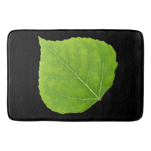 Green Aspen Leaf #11 Badmat (Voorkant)