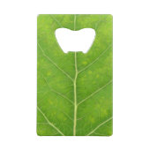 Green Aspen Leaf #11 Creditkaart Flessenopener (Achterkant)
