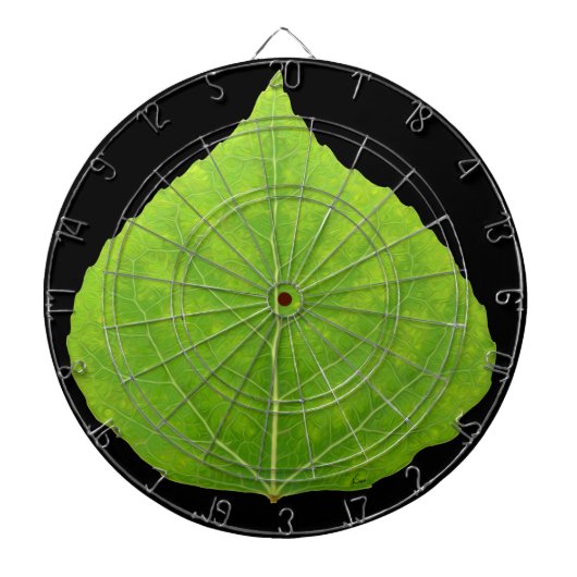 Green Aspen Leaf #11 Dartbord (Voorkant)
