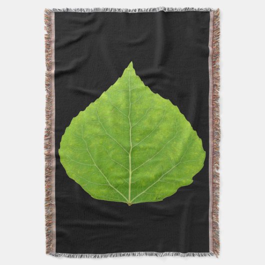 Green Aspen Leaf #11 Deken (Voorkant Verticaal)