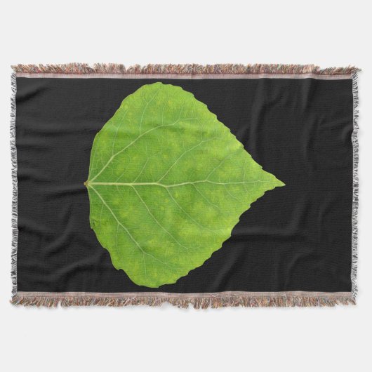 Green Aspen Leaf #11 Deken (Voorkant)