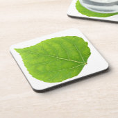 Green Aspen Leaf #11 Drankjes Onderzetter (Linkerzijde)