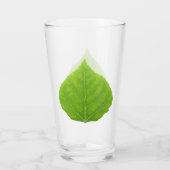 Green Aspen Leaf #11 Glas (Achterkant)