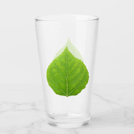 Green Aspen Leaf #11 Glas