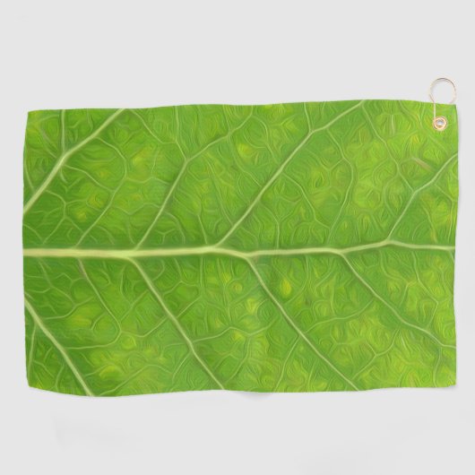 Green Aspen Leaf #11 Golfhanddoek (Horizontaal)