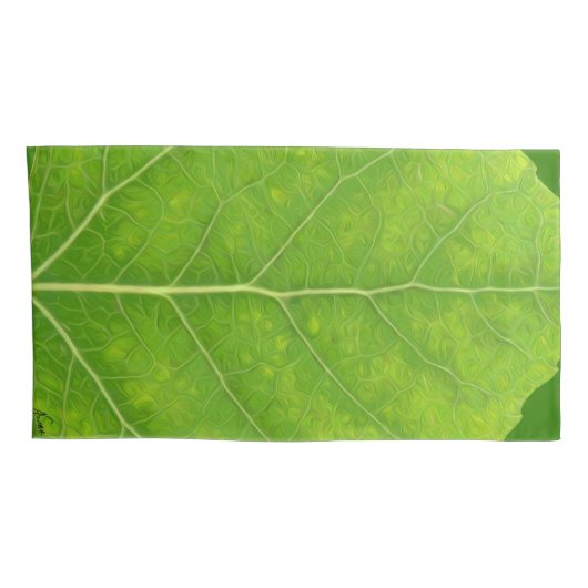 Green Aspen Leaf #11 Kussensloop (Achterkant-Rechts)