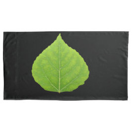 Green Aspen Leaf #11 Kussensloop