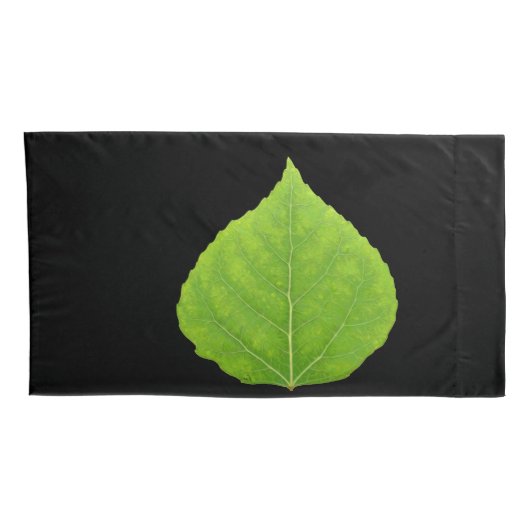 Green Aspen Leaf #11 Kussensloop (Achterkant-Rechts)