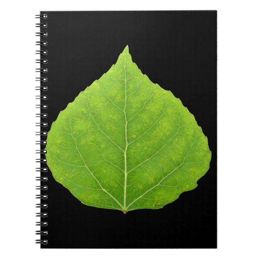 Green Aspen Leaf #11 Notitieboek (Voorkant)