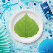 Green Aspen Leaf #11 Papieren Bordje (Feest)