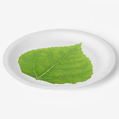 Green Aspen Leaf #11 Papieren Bordje (Gekanteld)