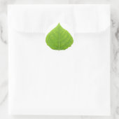 Green Aspen Leaf #11 Ronde Sticker (Tas)