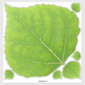 Green Aspen Leaf #11 Sticker (Vel)