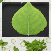 Green Aspen Leaf #11 Theedoek (Gevouwen)